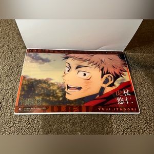 Jujutsu Kaisen Clear Visual Plastic Poster Yuji Itadori Anime Japan Exclusive